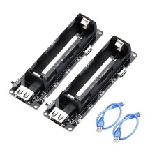 2Pcs 18650 Battery Holder Li-ion Battery with Single Compartment 1-Holder 2pcs