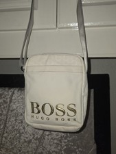 Boss Hugo Boss Cream Crossbody Bag with Gold Logo