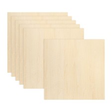 18x18x1/8 Inch Basswood Sheets Plywood Wood Panels Painting Crafting 6 PCS