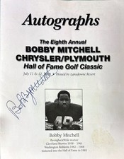Bobby Mitchell 1998 NFL Signed HOF Golf Classic 8.5x11 Program 30 SIGS-  Beckett