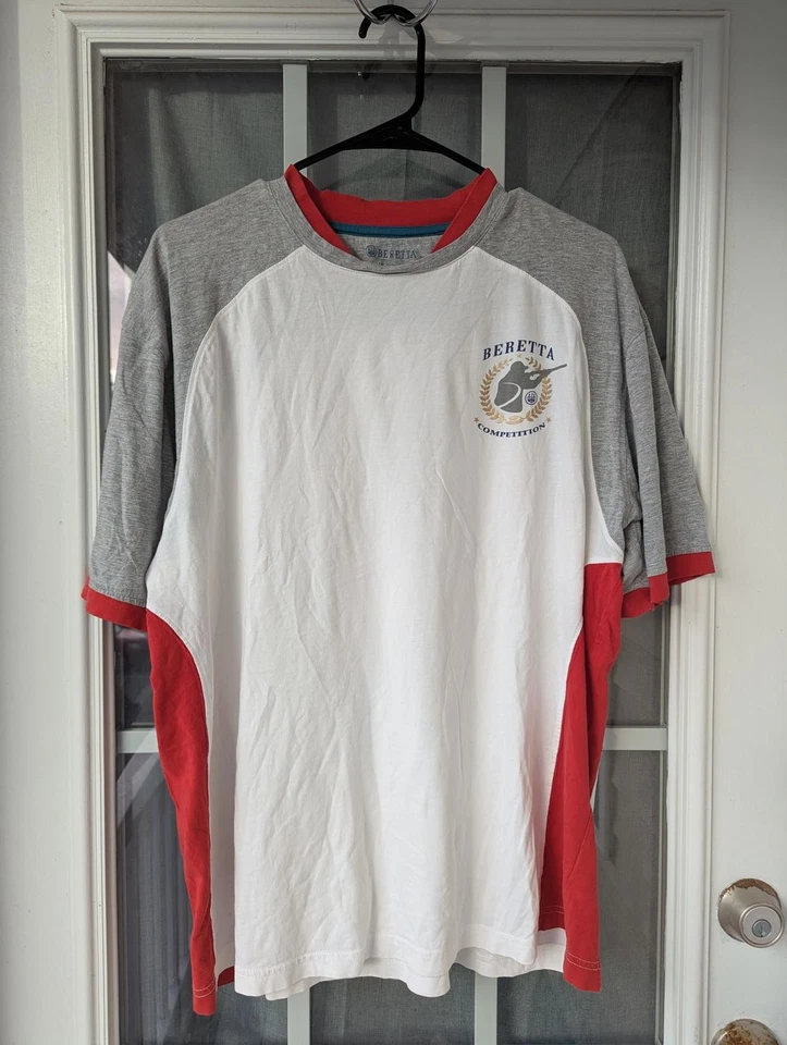 Beretta Double Collar Short Sleeve Competition Men's Casual layered T-Shirt XL - Image 4 of 4