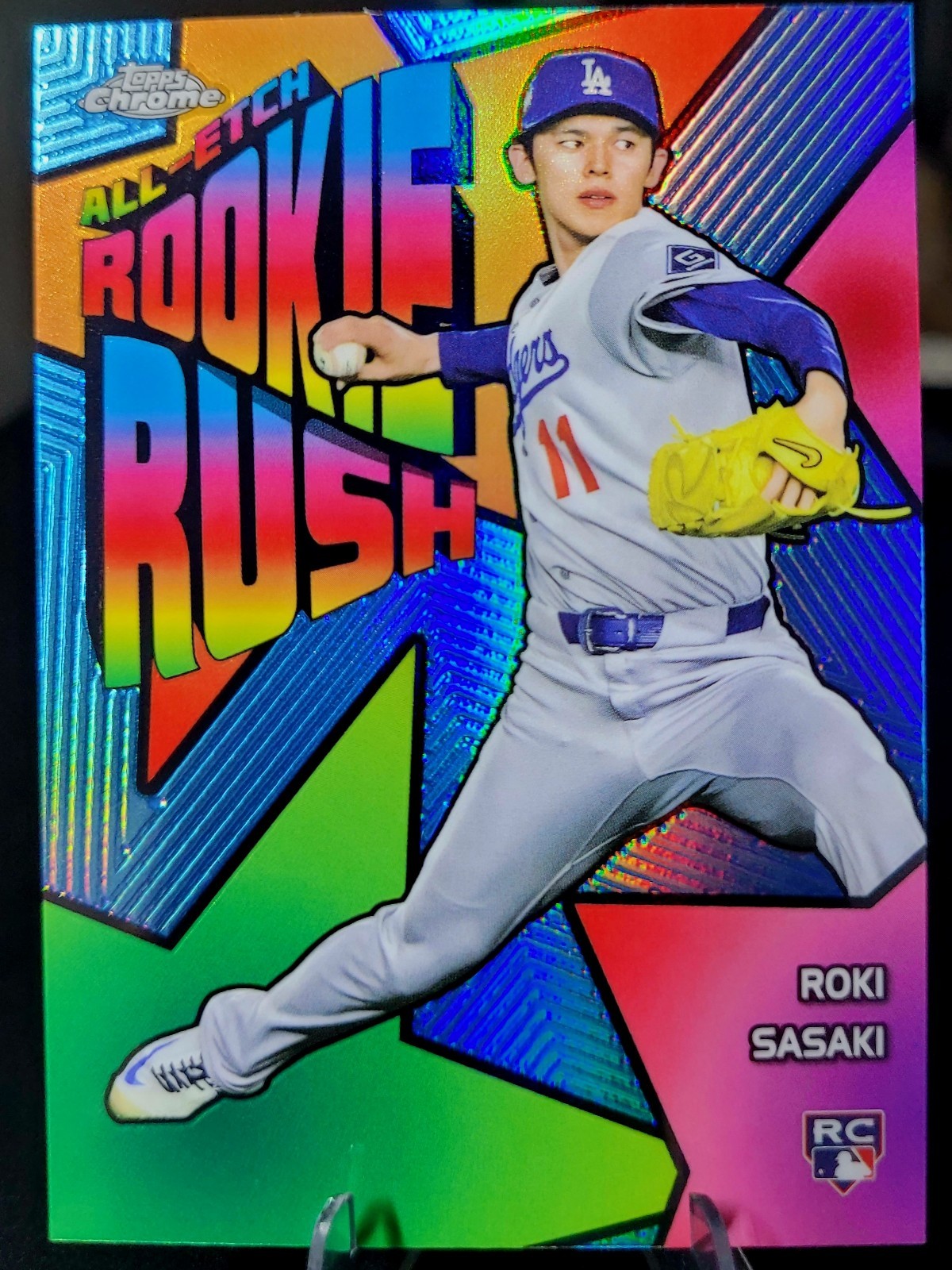 2025 Topps Chrome - All-Etch Rookie Rush Roki Sasaki #CERR-10 (RC)