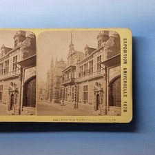 Great Exhibition Stereoview C1878 Real Photo France Nations Road Belgium Quarter