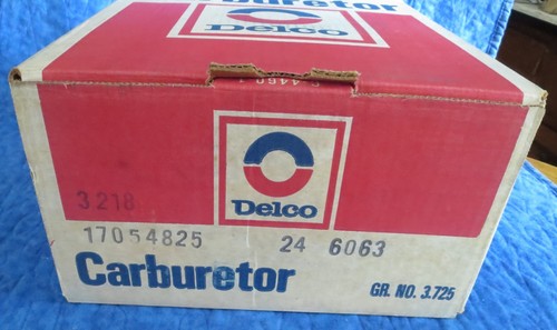 NOS AC DELCO 24-6063 17054825 - Genuine Rochester Quadrajet Carburetor - NIB
