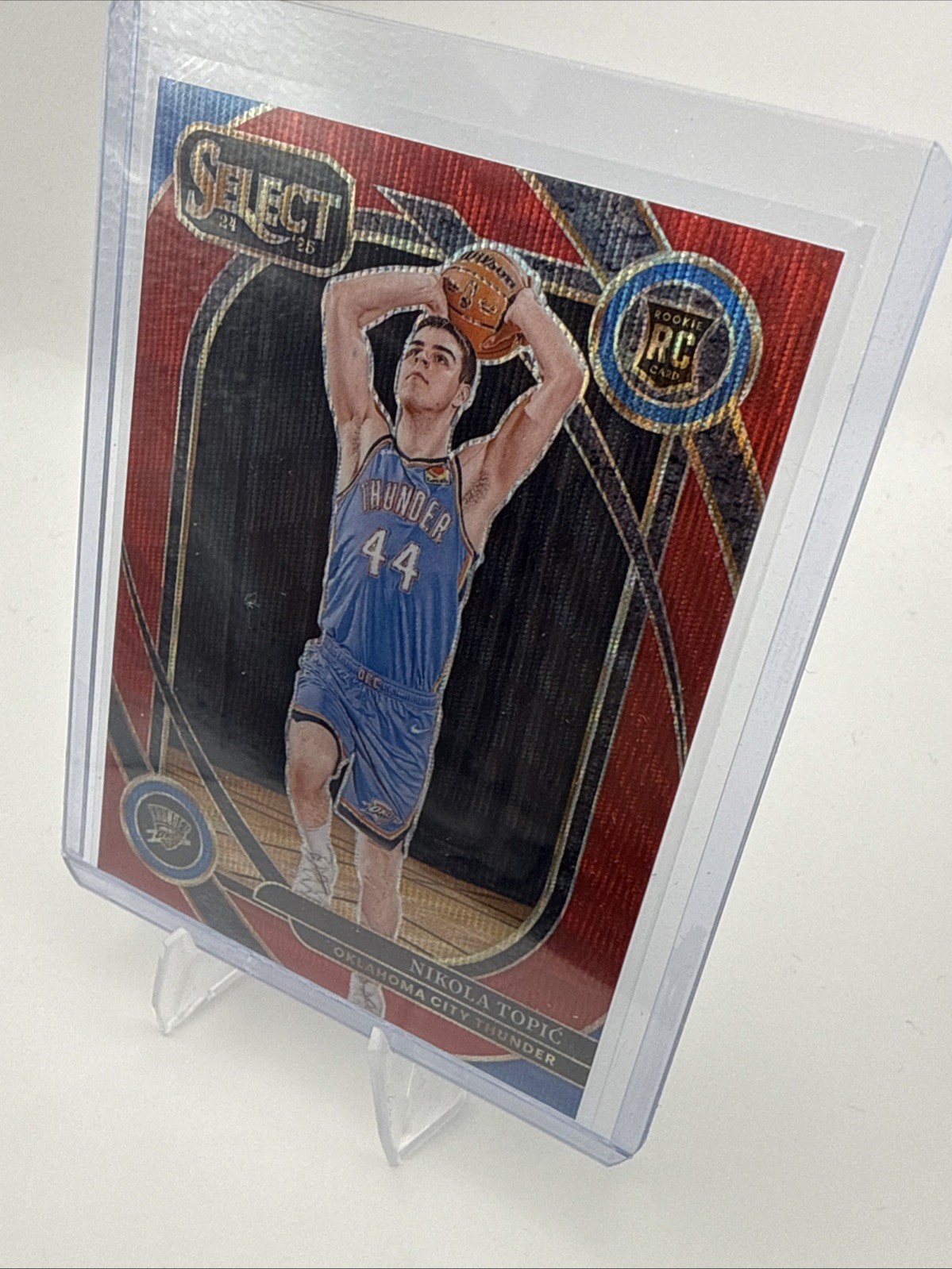 2024-25 Panini Select - Courtside Nikola Topic #286 Red Wave Prizm (RC)