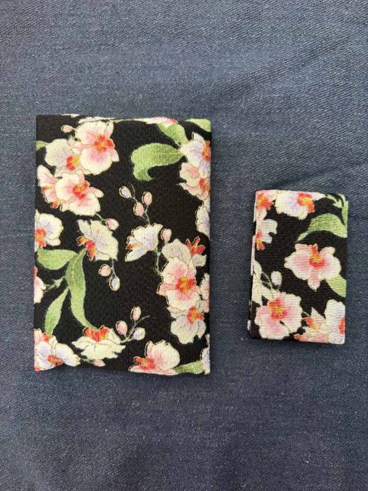 Japanese traditional kimono Kyoto tissue case  mirror pocket toothpicks case Foto 2 de 4