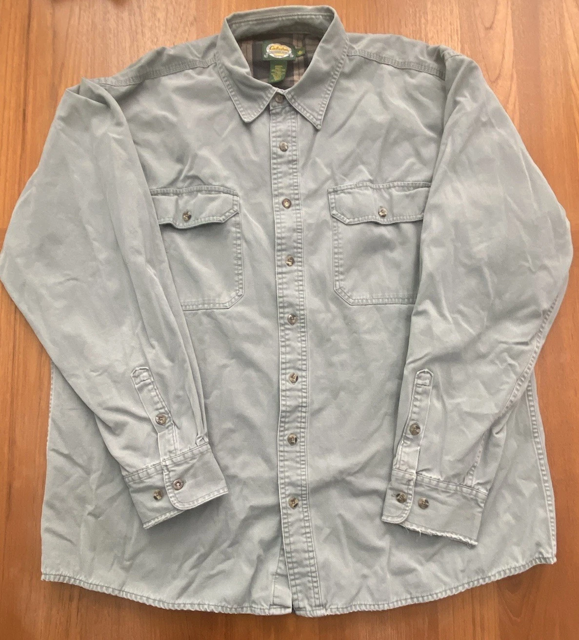Cabelas Shacket Shirt Mens XL Tall Gray Hurricane Plaid Flannel Lined Outdoor
Opens in a new window 