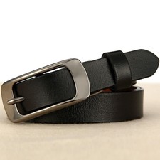 Women's Genuine Leather Belt with Antique Pin Buckle, Retro Style‌