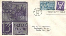 Special Delivery Issue #E-17 FDC Staehle Cachet M4254