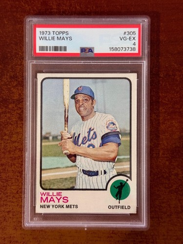 1973 Topps Willie Mays #305 New York Mets PSA 4 VG-EX HOF Vintage
