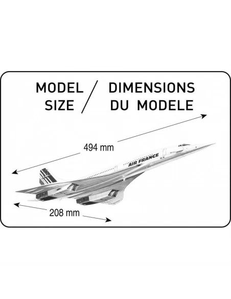 Heller 80445 Concorde Air France Scala 1/125 - Immagine 3 di 4
