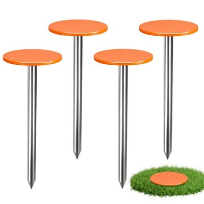 Zealor 4 PCS Permanent Property Line Markers, 6x2 Inch Boundary Markers 4 