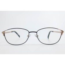 Foster Grant FM14081 PH0925 Black Rose Gold Oval Eyeglasses Frames 52-16-135