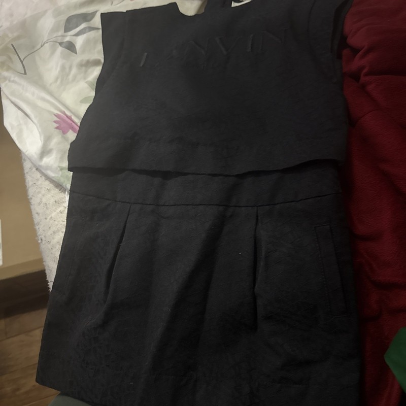 Lanvin Kids Black Dress Size 4
