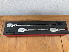 Snap-on Tools Usa New Foam 14 Drive Ratchet Set 103rt02fr Flex Head Snap-on Tools Usa New Foam 14 Drive Ratchet Set 103rt02fr Flex Head