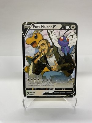 Post Malone V Gold Metal Pokmon Card-Collectible Gif Display Christmas  GOOD~D | eBay