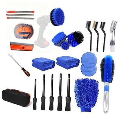 23Pcs Car Wash Kit,62'' Car Wash Brush Mop with Long Handle,Car Cleaning 