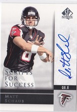2004 Matt Schaub SP Authentic Scripts for Success Auto RC #SS-MS (A1683)