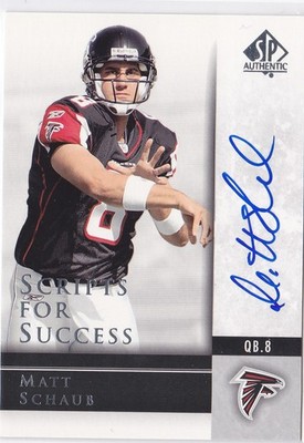 2004 Matt Schaub SP Authentic Scripts for Success  Auto  RC     #SS-MS (A1683)