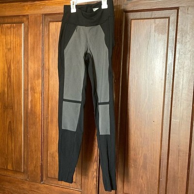 The North Face Hybrid Hiker Black Grey Pocket Ankle Leggings Size XS