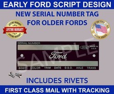Serial Number Id Tag Data Plate Car Truck Vintage Script Design Blank Usa Serial Number Id Tag Data Plate Car Truck Vintage Script Design Blank Usa