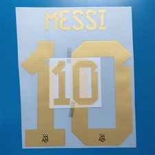 Argentina 2022 Lionel Messi Player Size Soccer Shirt Nameset Name Number ID