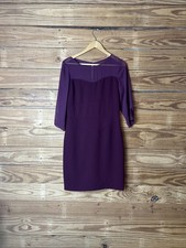 Andrew mark New York shift dress burgundy shirt at the top and sleeves women’s M