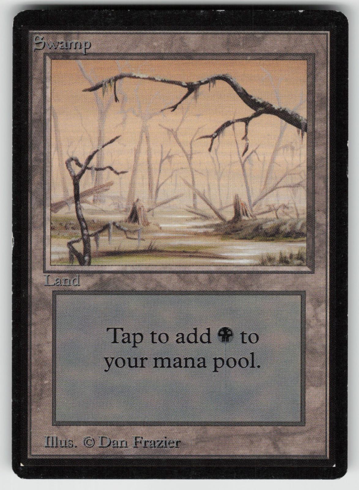 Swamp (B) Beta Edition Land MAGIC: THE GATHERING