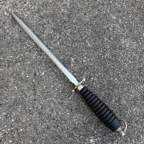 Wusthof Dreizack Made Germany Knife Sharpening Steel Honing Rod 16" Long Nice