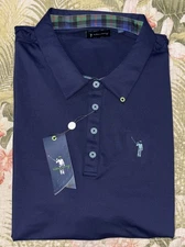 William Murray Shirt Mens Size 3XL Golf Performance Polo Navy Blue NWT