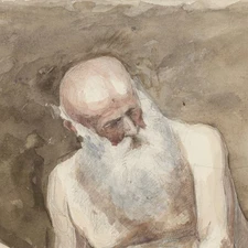 Unknown Greis Geiger Sketch Watercolor Impressionism Unsigned Mid 19th century