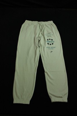 Gymshark Men's Global Lifting Oversize Graphic Pants NN7 Tinted White Medium NWT