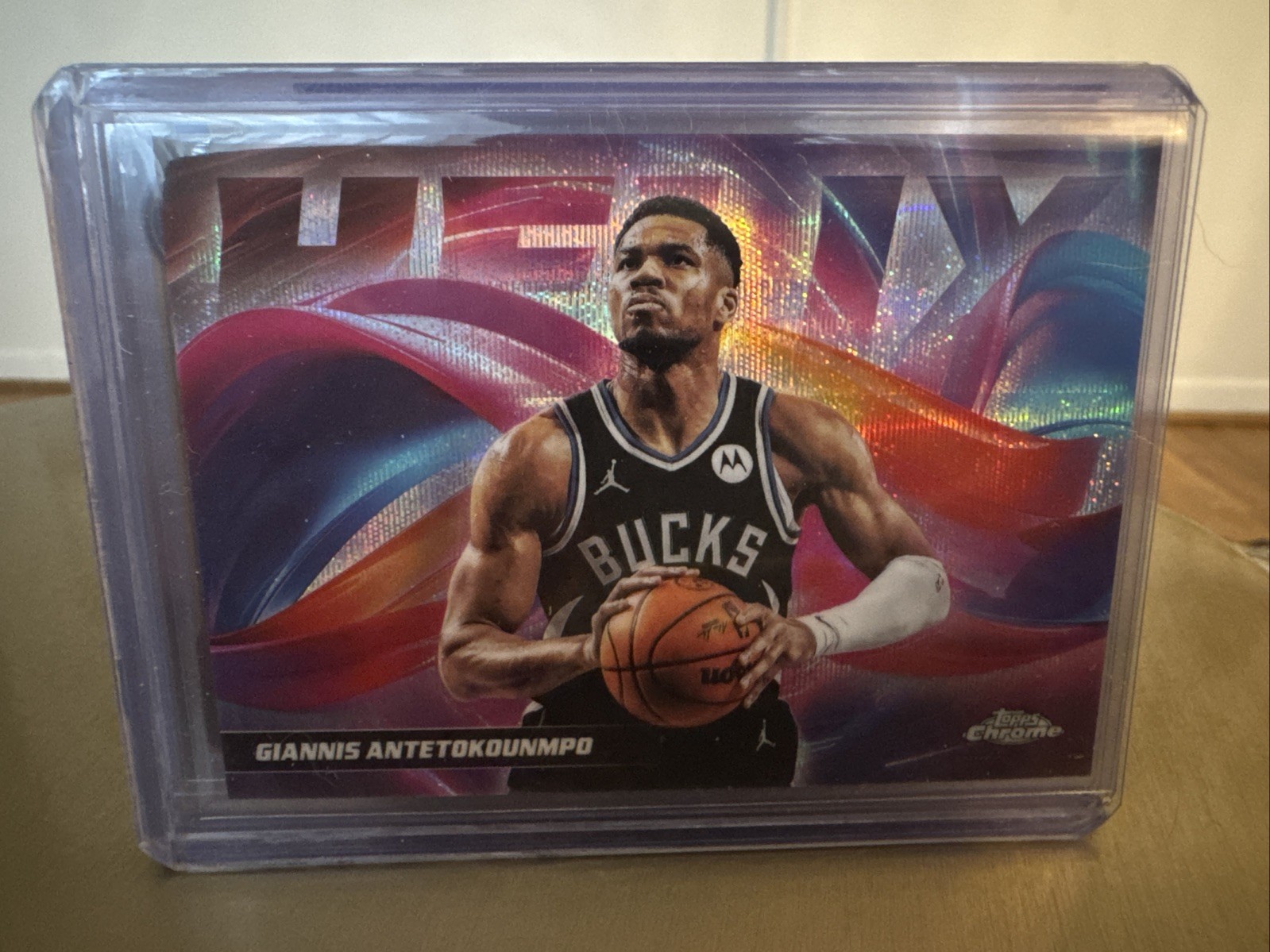 2025-26 Topps Chrome Giannis Antetokounmpo Helix SSP Case Hit Bucks