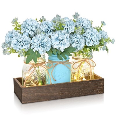 Centerpiece Table Decorations - Mason Jar Lights Centerpiece for Kitchen Dini...
