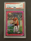 2024 Topps Chrome - Rookies Bo Nix #206 Magenta Speckle Refractor /399 (RC)