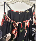 T Tahari Jumpsuit Women's Size L Black Floral Wide Leg Stretch Lined Unbranded — photo 3