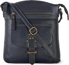 Leather Crossbody Bag For Women With Adjustable Sling Strap - Medium Size - L...