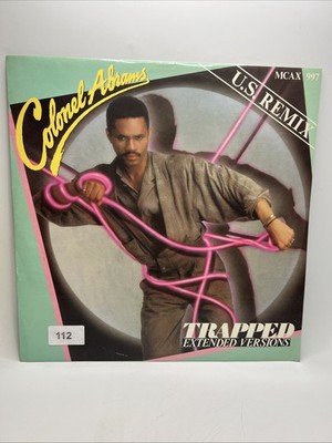 COLONEL ABRAMS Trapped 1985 UK 3-track 12'' vinyl single Extended Remix  Dub  C