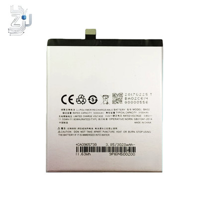 3.85V 3100MAH BA02 Battery for Meizu Meilan M1E A680Q mobile phone 1 PCS