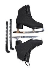 Jackson Mystique Figure Skates Black Men's Size 9 JS1592 Mark II Blades Guards
