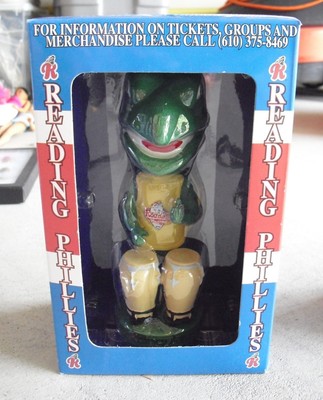 Heavy Ceramic Reading Phillies Mascot Change Up Bobblehead ...