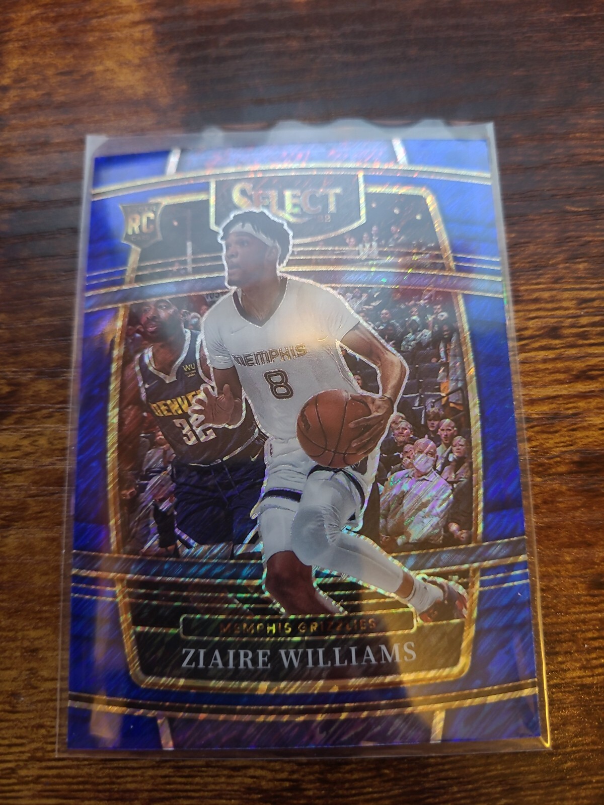 Ziaire Williams 2021-22 Panini Select Rookie Blue Shimmer #86 Grizzles