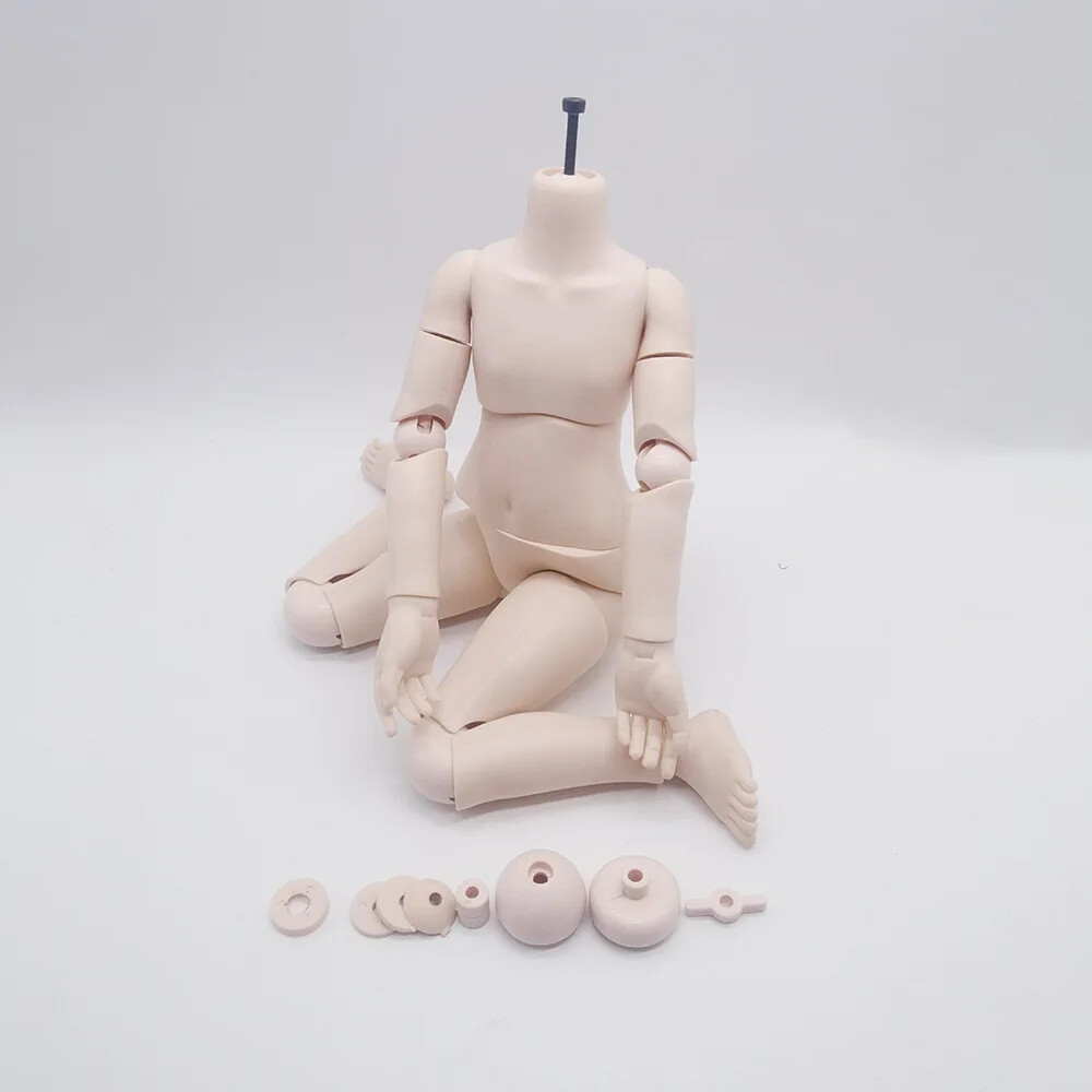 1/6 Scale BJD Doll Body – 11.5" Movable Jointed Body, Big Breast, Light Skin (Apatsuki Brand)