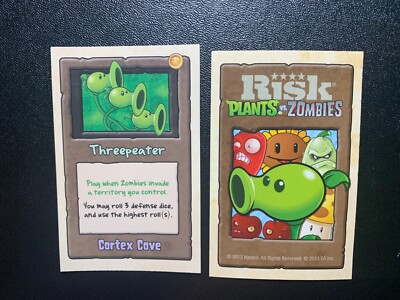Risk  PLANTS vs ZOMBIES  Threepeater  Cortex Cove FACTION CARD 2013