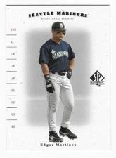 2001 Upper Deck SP Authentic Edgar Martinez Seattle Mariners Baseball Card #17