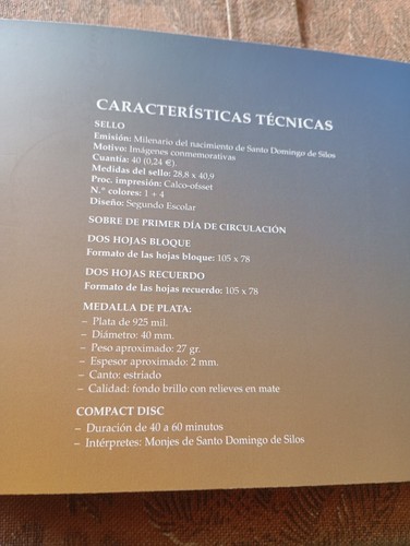 España Carpeta Set Nacimiento Del Monasterio Santo Domingo De Silos FNMT - Imagen 11 de 11