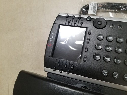 Polycom VVX 411 12-Line VOIP Business Phone w/ Handset - Picture 3 of 8