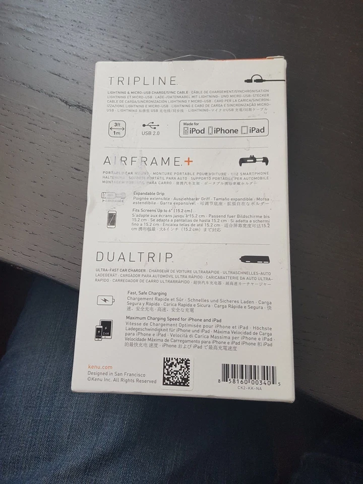 Kenu Car Kit Deluxe Universal Car Mount & Charging Set  NEW - Image 3 of 3