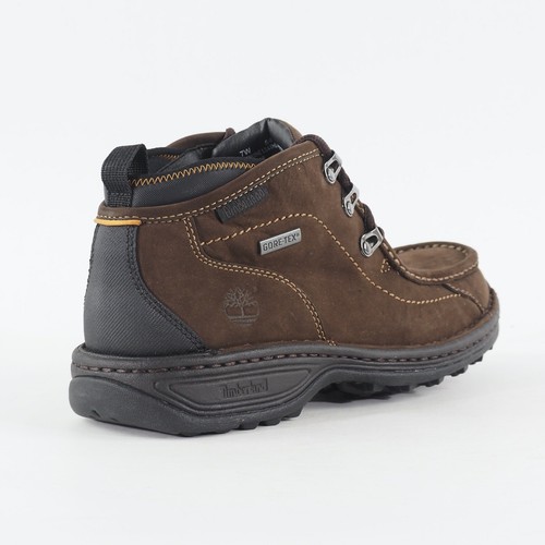 Botas con cordones de cuero marrón oscuro Timberland Carlsbad Chukka Gore Tex 54577 para hombre - Imagen 3 de 7