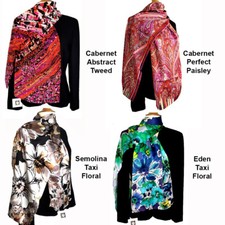 Anne Klein Long Silk Scarf s Choose Geometric, Paisley or Floral Pattern